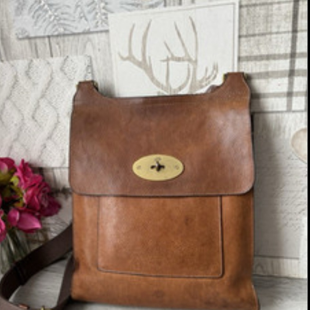 Mulberry Tan Leather Crossbody Bag